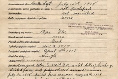 Alvin Leisey's Army Enlistment Record, 1918