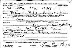 WWII Draft Registration Card